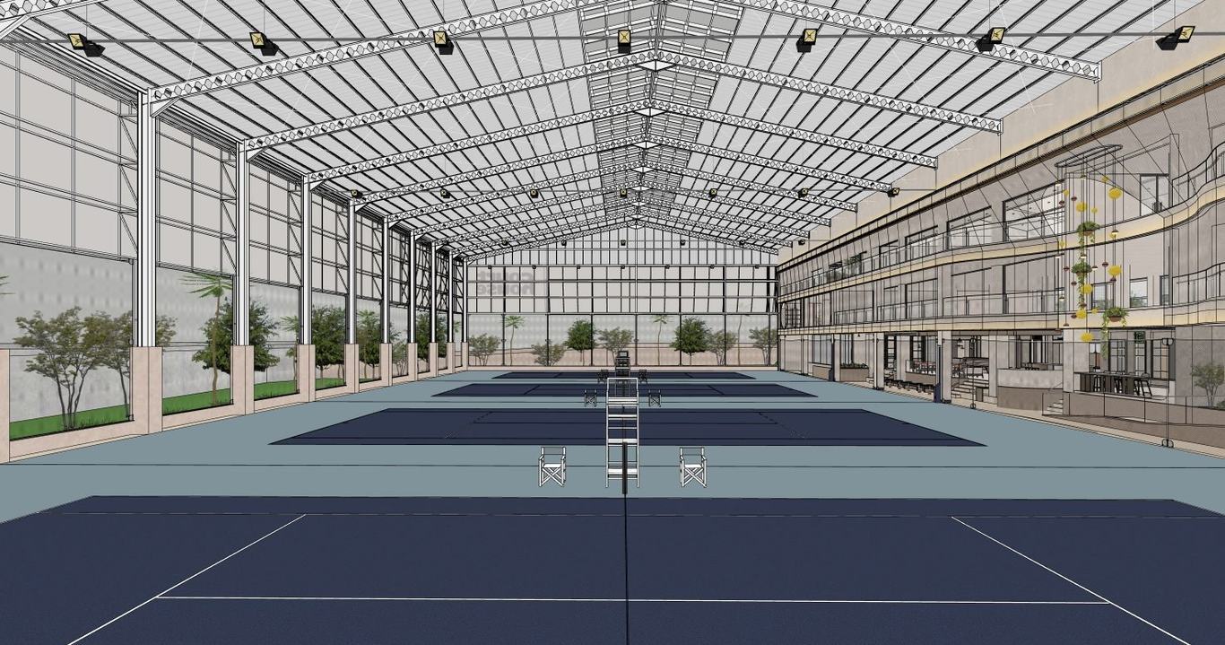 Court Haus Cilandak, racket club by PJD Architects