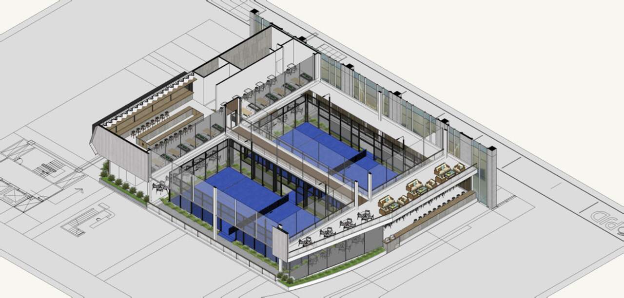Senayan City Padel Court plan study