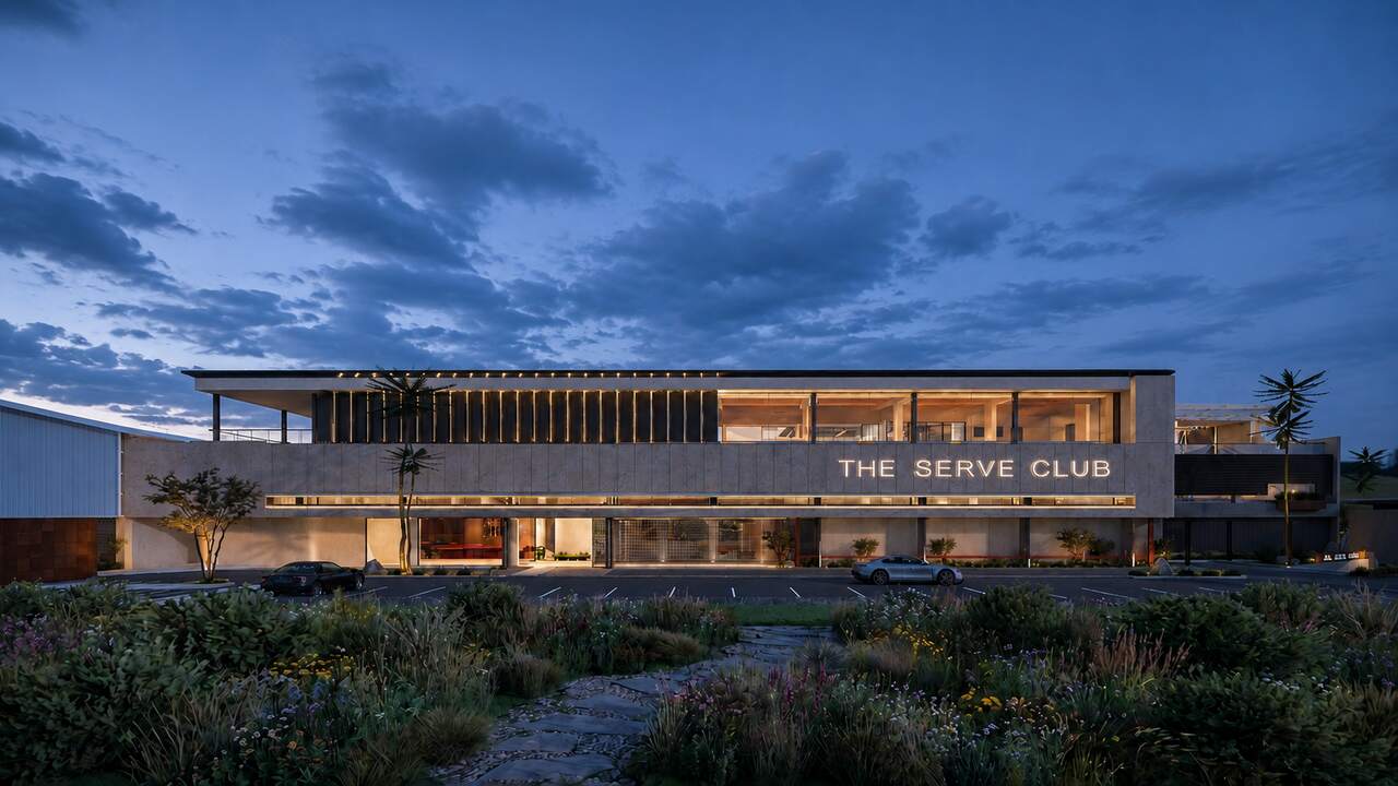 The Serve Club, padel club by PJD Architects